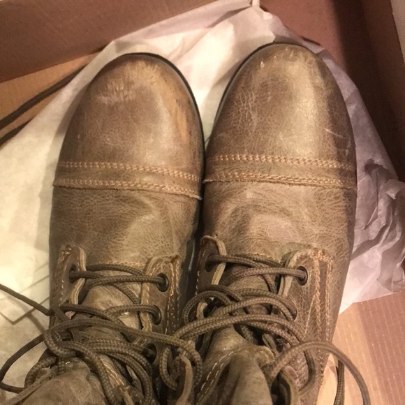 Steve Madden Troopa Stone Leather Boots 11 - Picture 10 of 11